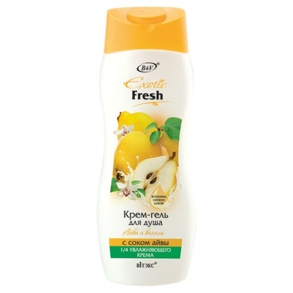 Vitex EXOTIC FRESH Shower cream-gel "QUINCE and VANILLA" 500ml